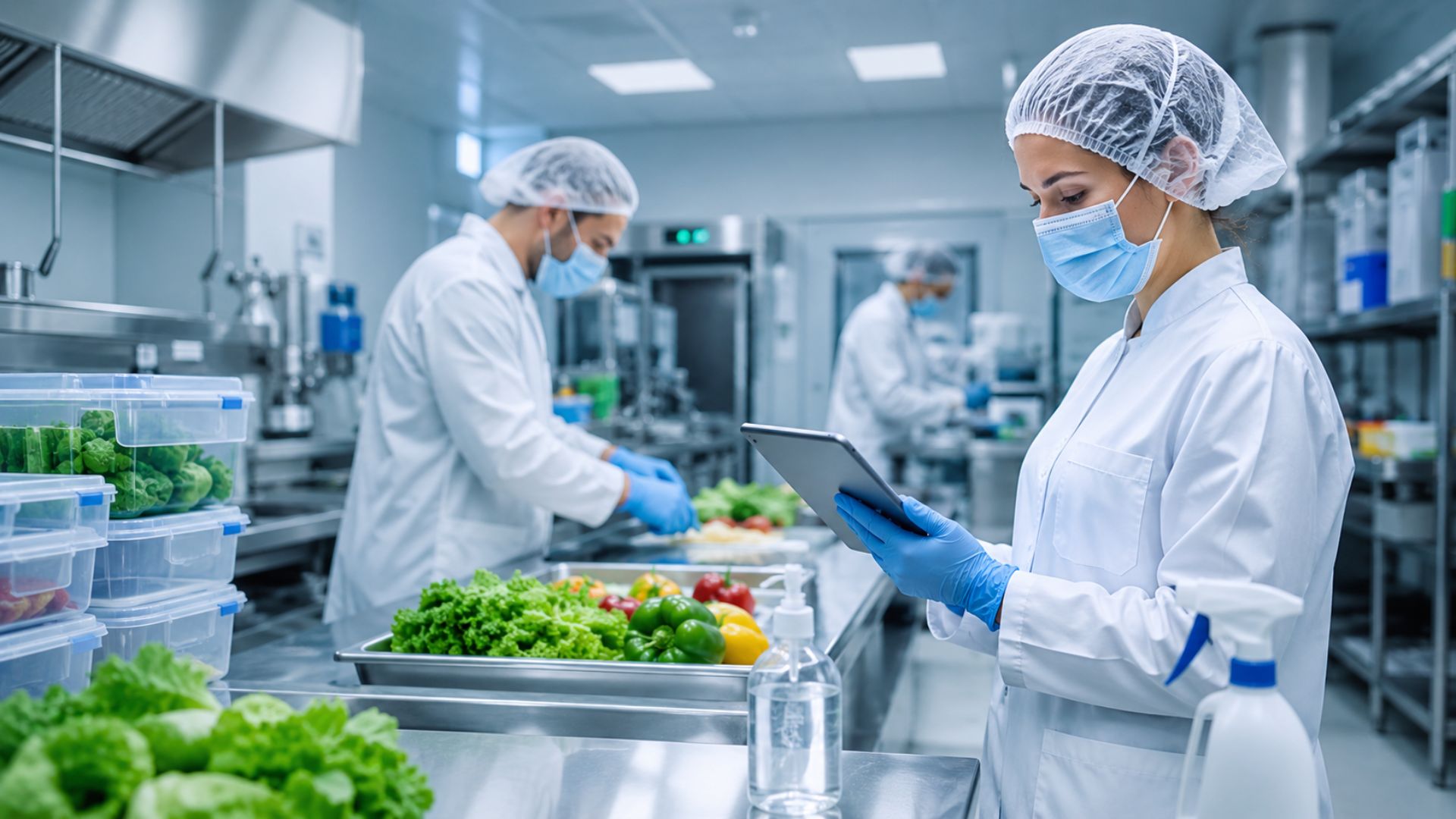 Consulente FOR.SIC durante un check-up aziendale per la sicurezza alimentare, in fase di redazione del Piano di Autocontrollo e Manuale HACCP.